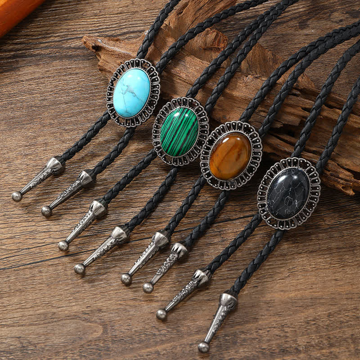 Stunning Western Replica Stone Bolo Tie