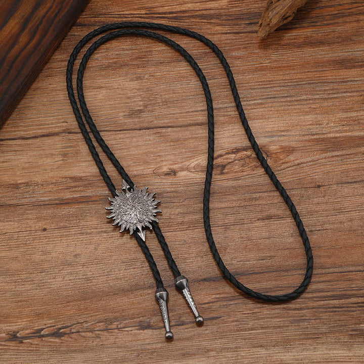 Vintage Sunflower Arrow Design Bolo Tie