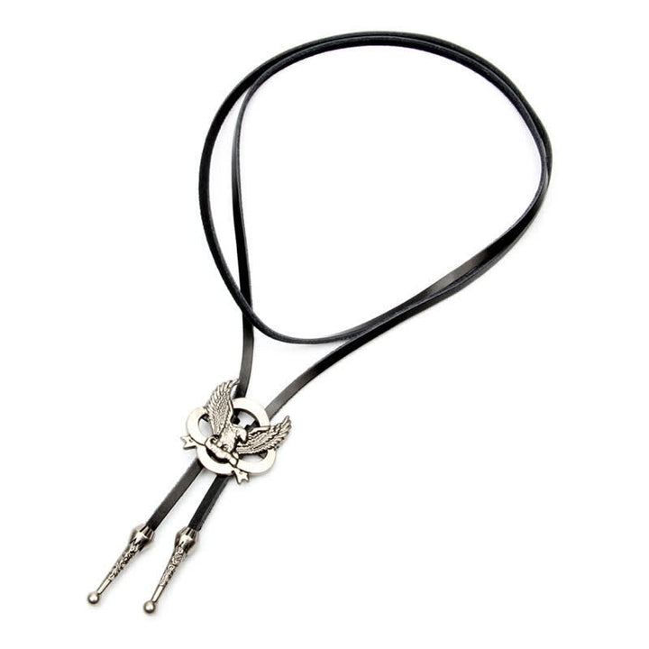 Western Charming Flying Eagle Bolo Tie