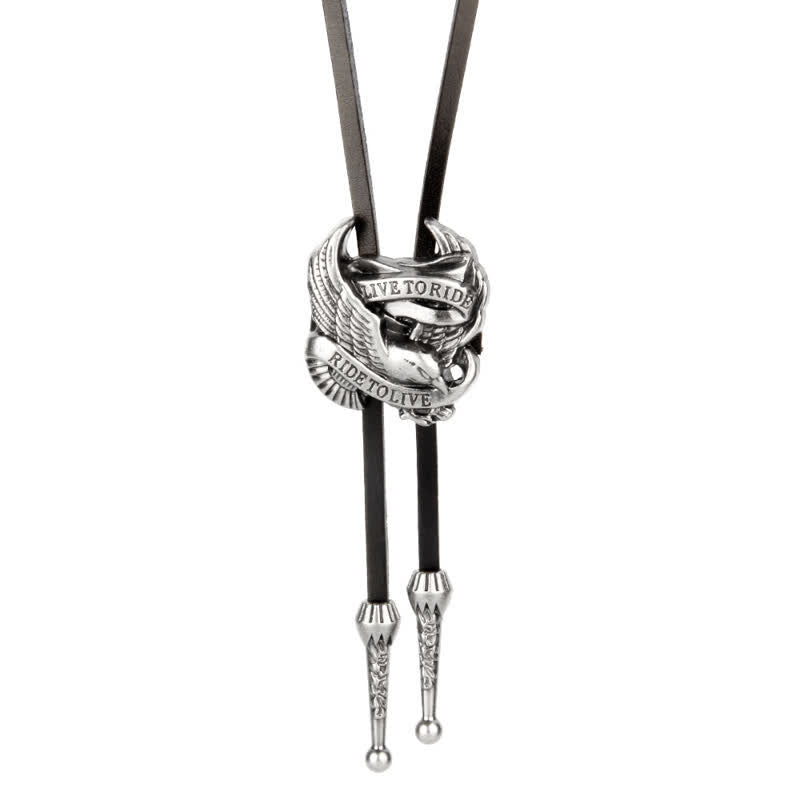 Western Charming Flying Eagle Bolo Tie