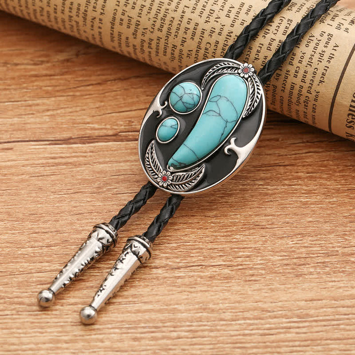 Turquoise Indian Style Cowboy Bolo Tie