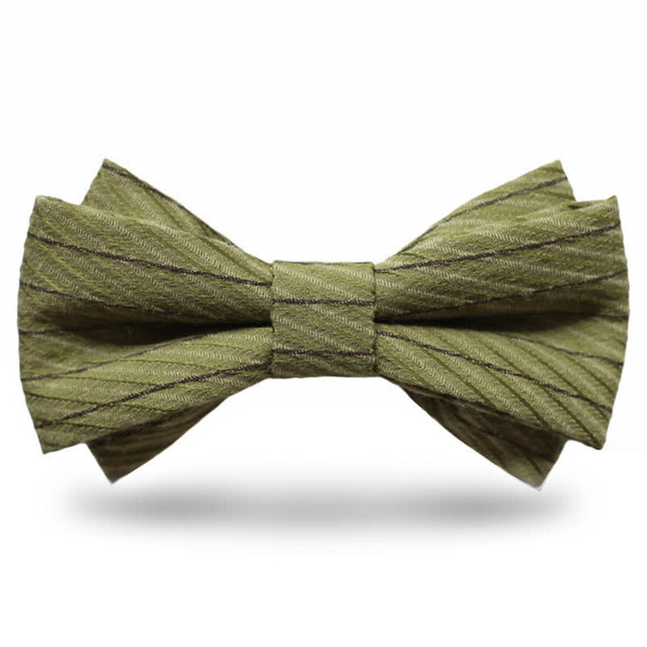 Men's Green Series Twill Wedding Bow Tie