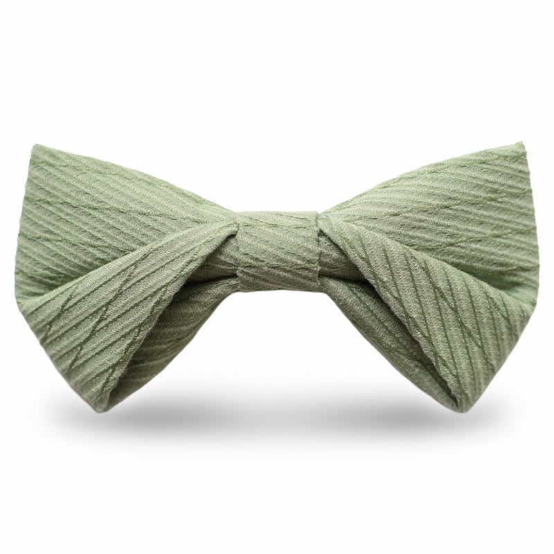 Men's Green Series Twill Wedding Bow Tie