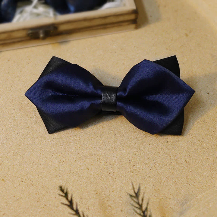 Gentlemanlike Royal Rhinestone Navy Bow Ties Bundle Set