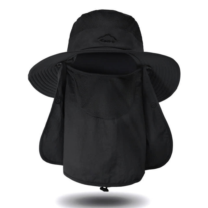 Men's Detachable Face Mask Hiking Bucket Hat