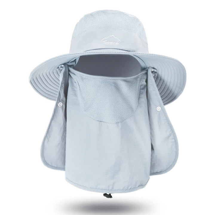 Men's Detachable Face Mask Hiking Bucket Hat