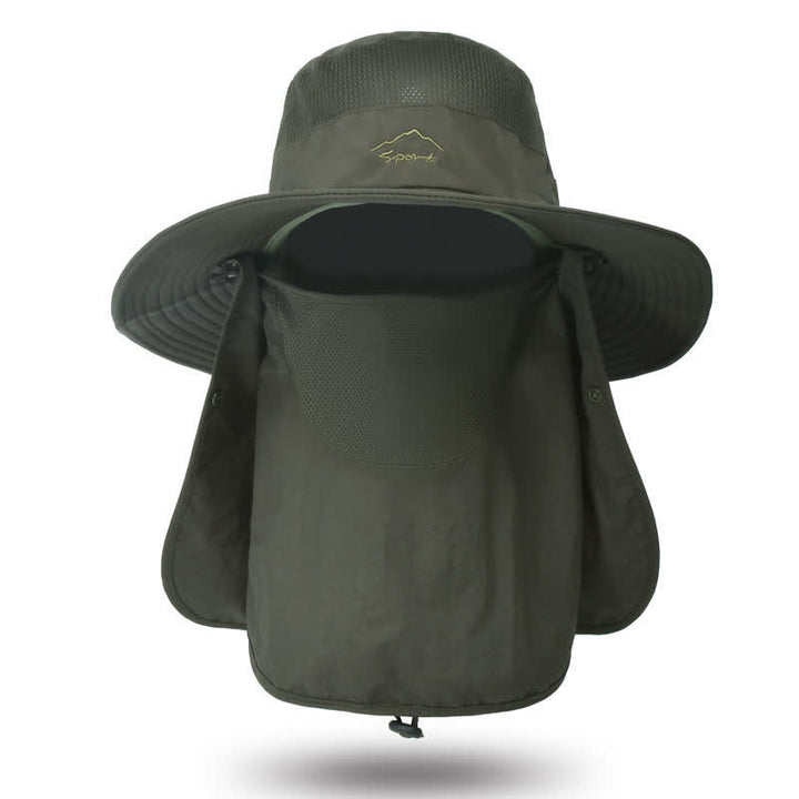 Men's Detachable Face Mask Hiking Bucket Hat