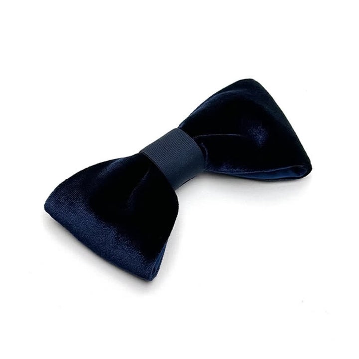 Men's Luxurious Double Layers Velvet Bow Tie