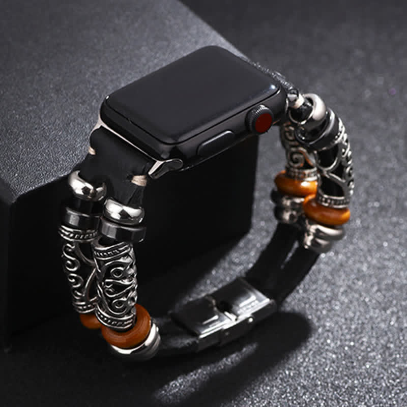 Embossed Ornament Wristband Watch Band