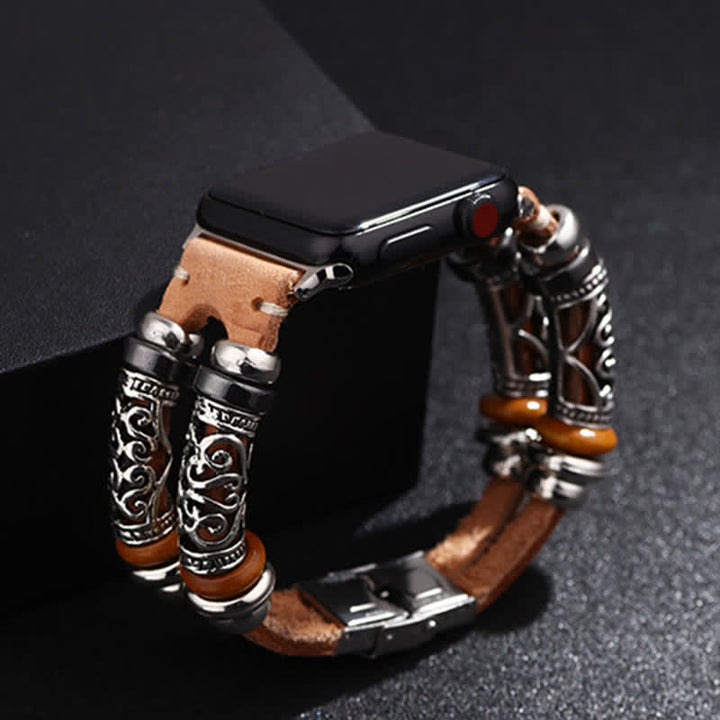 Embossed Ornament Wristband Watch Band