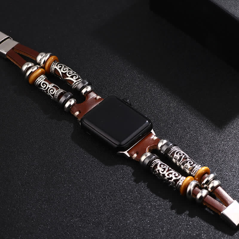 Embossed Ornament Wristband Watch Band