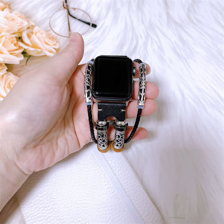 Multilayer Metal Cuff Retro Strap Watch Band