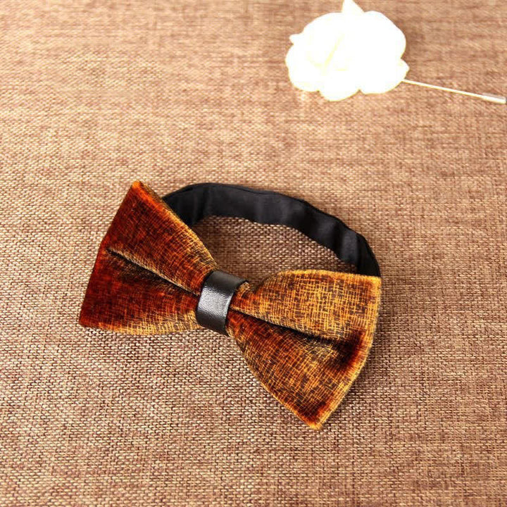 Men's Chic Luxury Velvet Banquet Suit Bow Tie