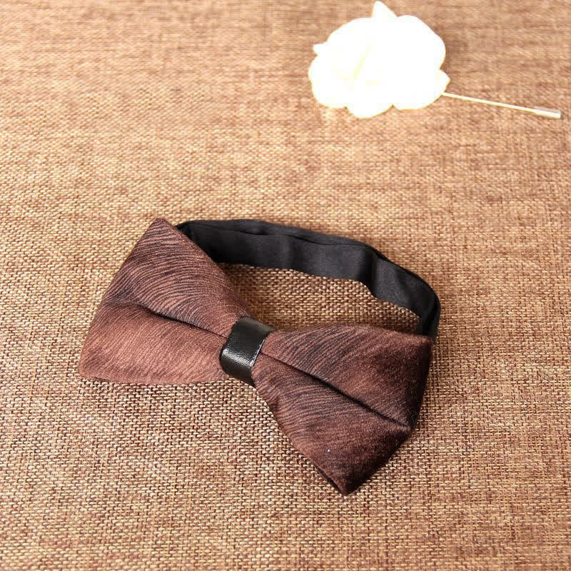 Men's Chic Luxury Velvet Banquet Suit Bow Tie