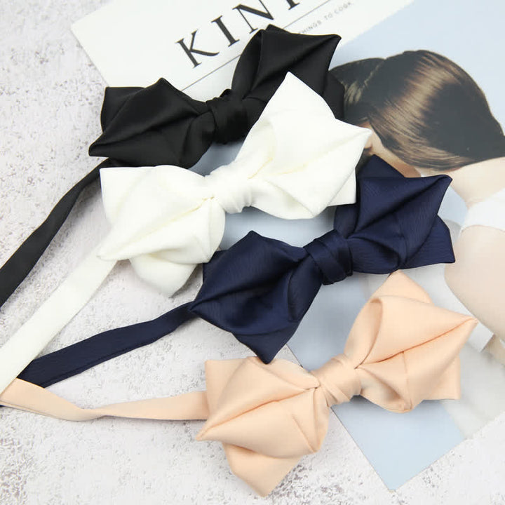 Men's Leisure Style Unique Pointed Shape Bow Tie