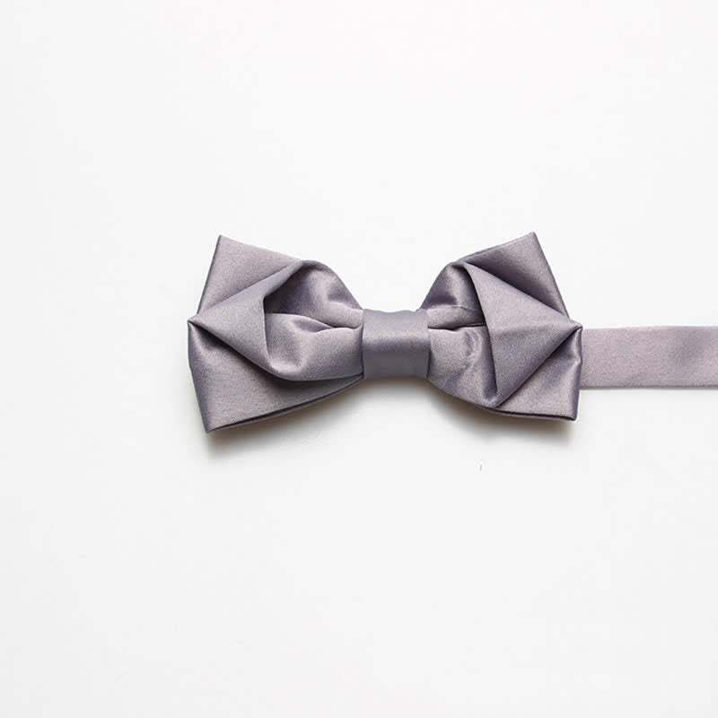 Men's Fashion Simple Solid Color Bow Tie