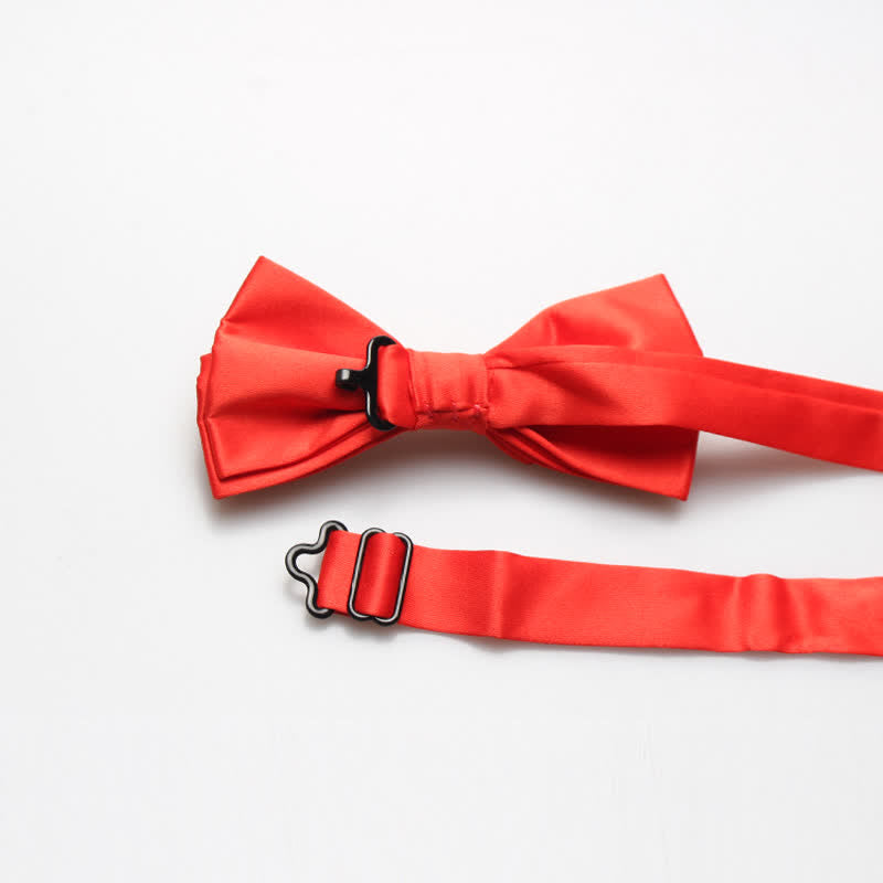 Men's Fashion Simple Solid Color Bow Tie