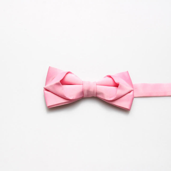 Men's Fashion Simple Solid Color Bow Tie