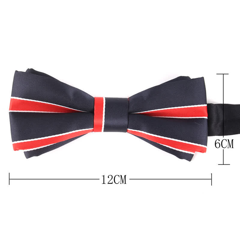 Men's Novel Stylish Colorful Striped Bow Tie