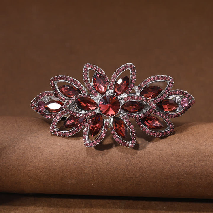 Women's Luxury Rhinestone Flower Hair Clip