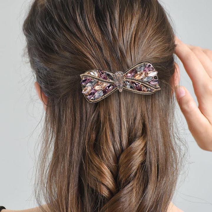 Women's Shiny Twist Bow Knot Shape Hair Clip