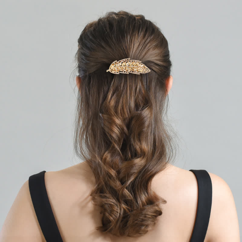 Women's Sweet Beauty Plant Leaf Hair Clip