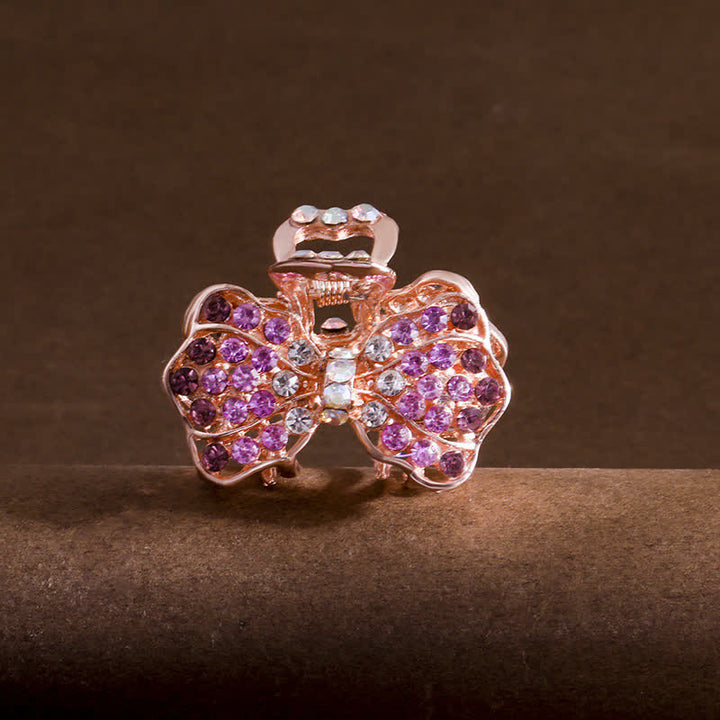 Women's Bling Bow-Knot Hair Claw Hair Clip - Violet - image 0