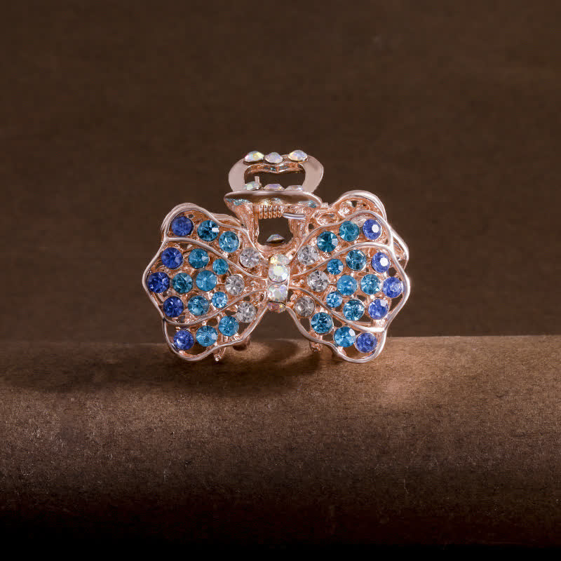 Women's Bling Bow-Knot Hair Claw Hair Clip - Blue - image 6
