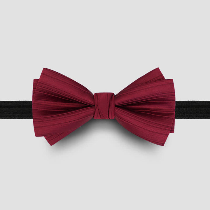 Men's Solid Color Twilled Formal Wedding Bow Tie