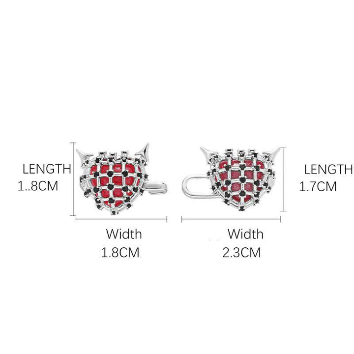 Women's Little Red Devils Button Jeans Belt Clip - image 4