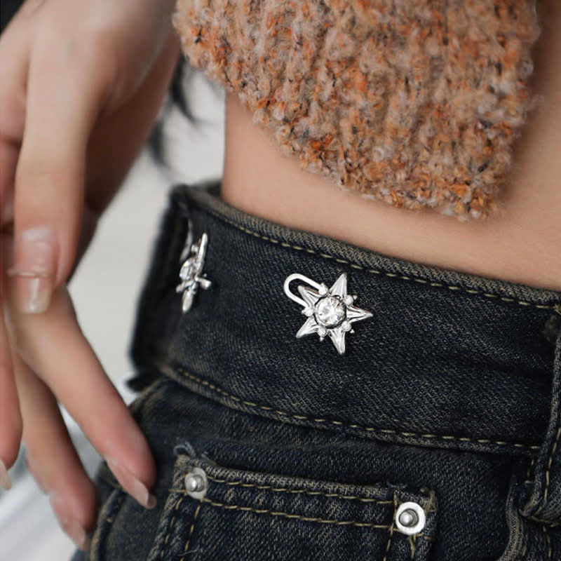 Women's Skarkling Five-Pointed Star Belt Clip