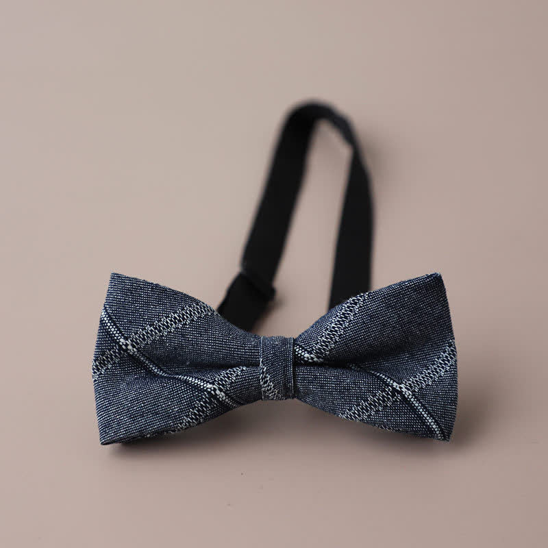 Men's Casual Formal Party Retro Plaid Bow Tie