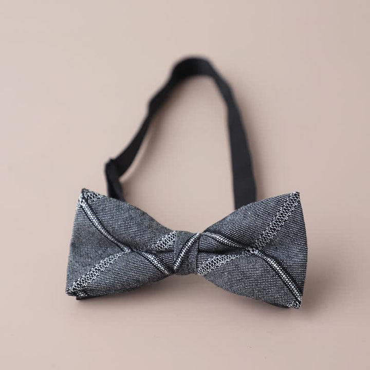 Men's Casual Formal Party Retro Plaid Bow Tie