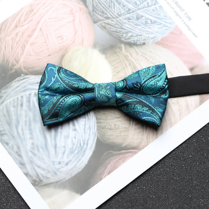 Men's Intricate Paisley Jacquard Classic Bow Tie