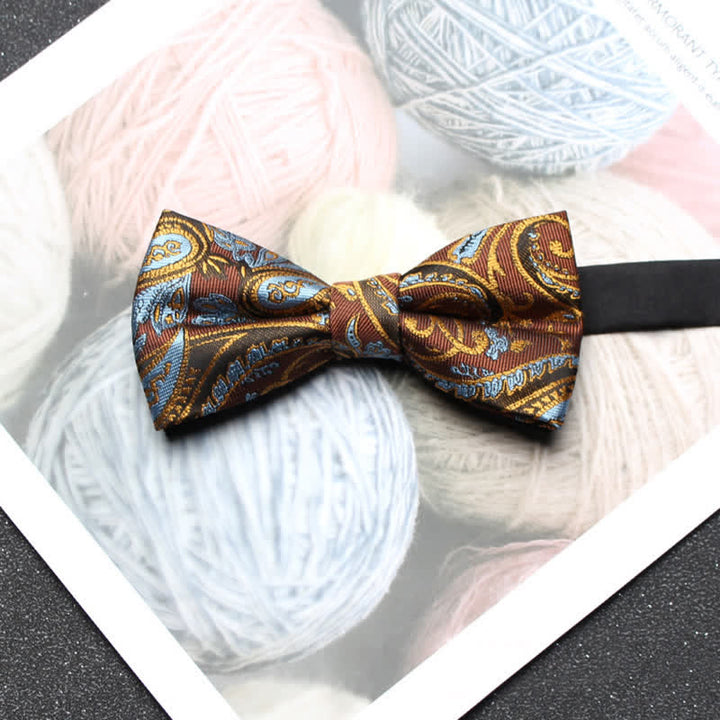 Men's Intricate Paisley Jacquard Classic Bow Tie