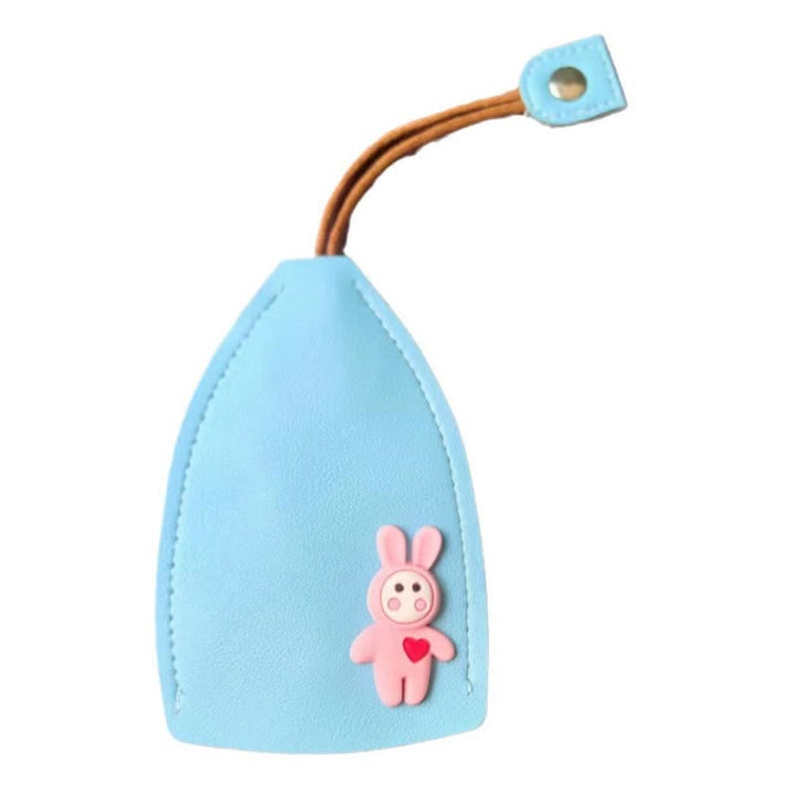 Creative Pull-out Cute Rabbit Leather Key Case