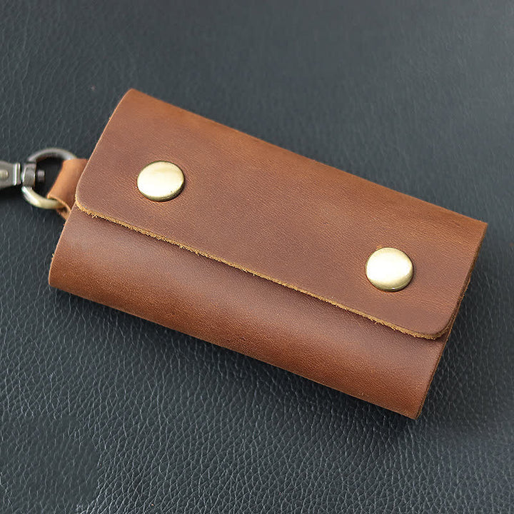 Versatile Belt Key Holder Leather Car Key Case