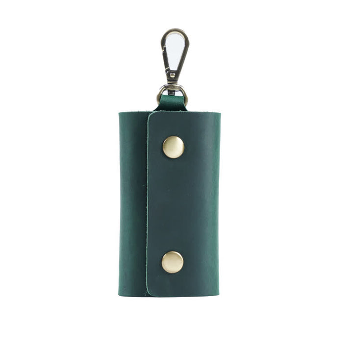 Versatile Belt Key Holder Leather Car Key Case - Green - image 13