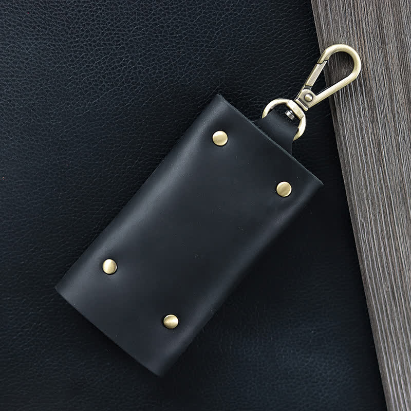 Versatile Belt Key Holder Leather Car Key Case