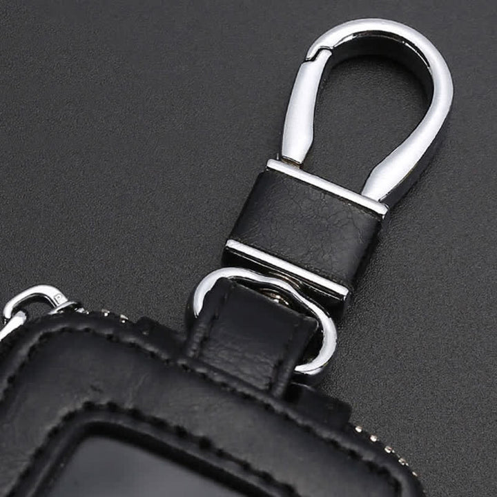 Convenient Transparent Window Zipper Leather Key Case - image 6