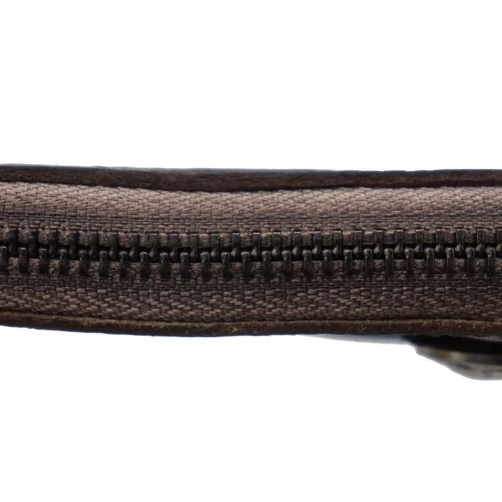 Vintage Medieval Zipper Wallet Leather Key Case - image 11