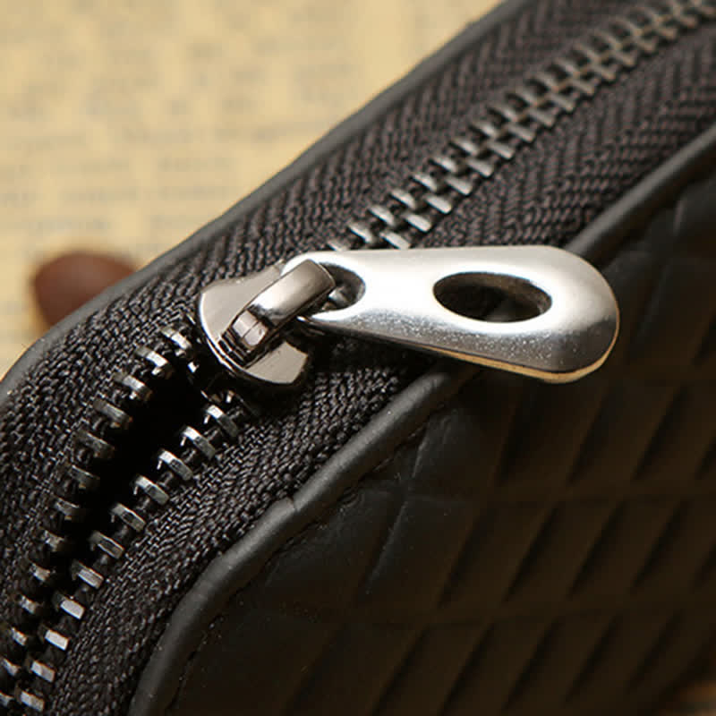 Universal Zipper Hook Hanging Leather Key Case