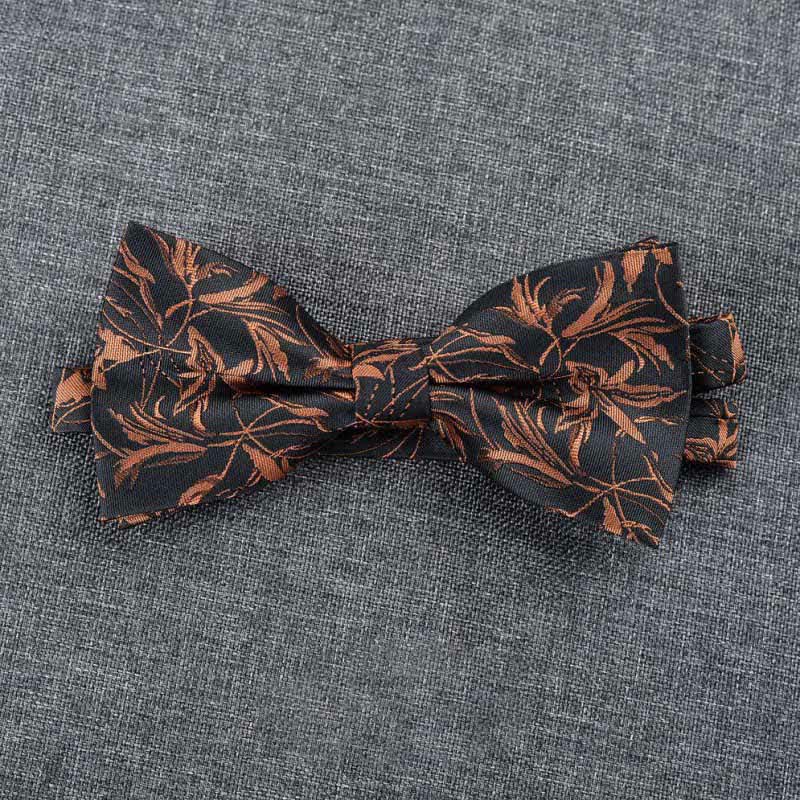 5Pcs Men's Orchids Pttern Gentleman Bow Ties Gift Box