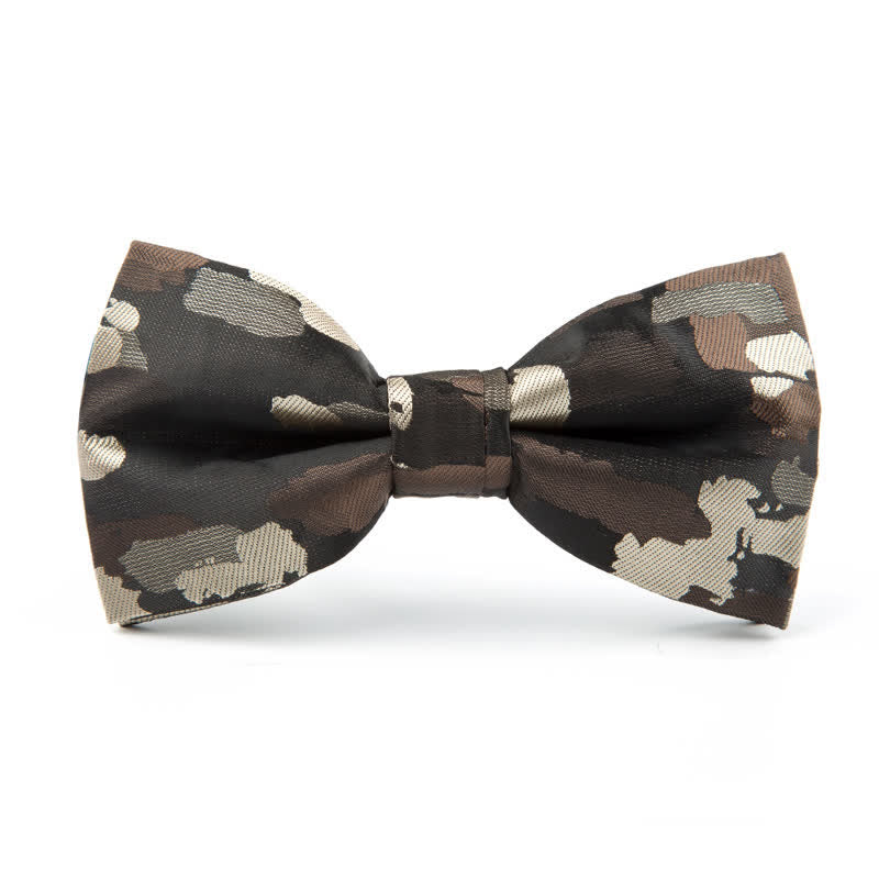 Men's Holiday Decor Graffiti Jacquard Bow Tie