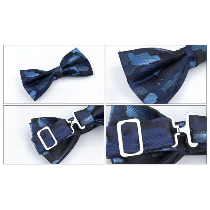 Men's Holiday Decor Graffiti Jacquard Bow Tie