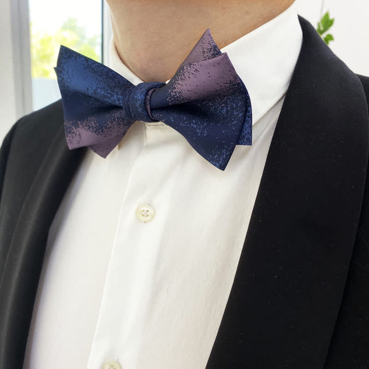 Men's Dreamy Blue & Purple Wedding Bow Tie