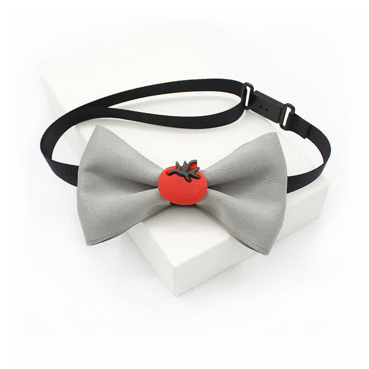 Kid's Cute Fruit Ornament Solid Color Bow Tie