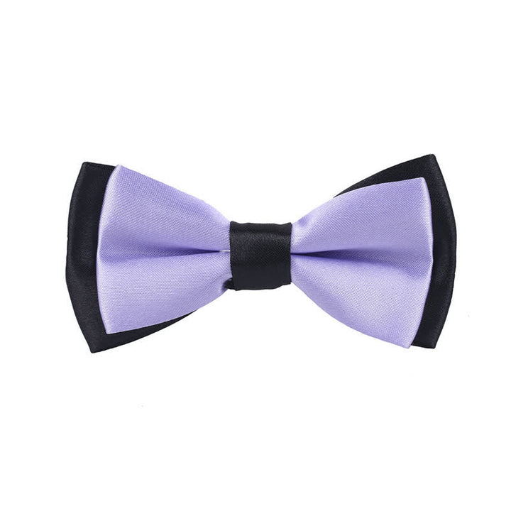 Kid's Classical Two Tone Double Layers Bow Tie