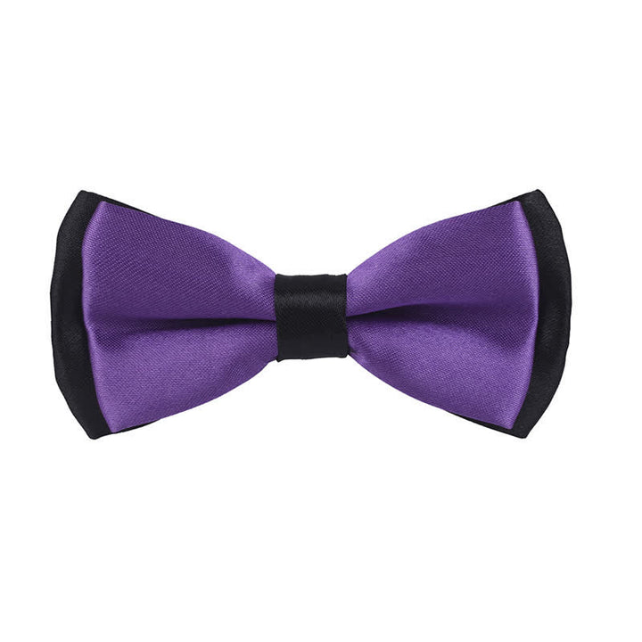 Kid's Classical Two Tone Double Layers Bow Tie