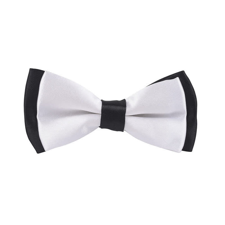 Kid's Classical Two Tone Double Layers Bow Tie